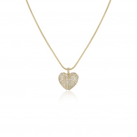 Yellow Gold Diamond Heart Pendant Yellow Gold Diamond Heart Pendant